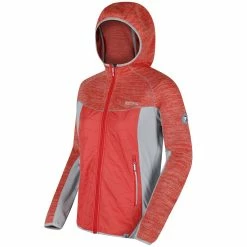 Regatta Ladies Rocknell Hooded Hybrid Marl Fleece Jacket