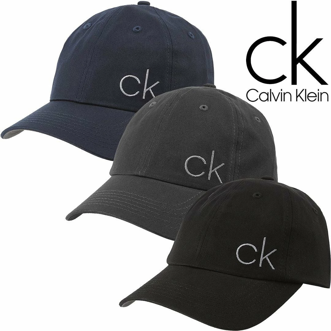 Calvin Klein Mens Classic Cotton Adjustable Hat Soft Lightweight Baseball Golf Cap