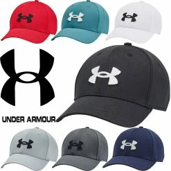 Under Armour Mens UA Blitzing Adjustable Hat Moisture Wicking Breathable Baseball Golf Cap