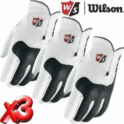 Wilson Staff Golf Conform Cabretta Leather Mens Golf Glove Left Hand Pack Of 3