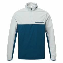 Fairway Golf UK Oscar Jacobson Phoenix Golf Wind Jacket- Teal/Lunar Grey