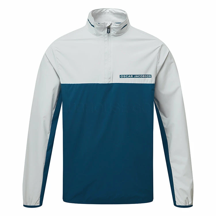 Fairway Golf UK Oscar Jacobson Phoenix Golf Wind Jacket- Teal/Lunar Grey