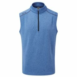 Fairway Golf UK Ping Ramsey Fleece Golf Vest- Snorkel Blue Marl