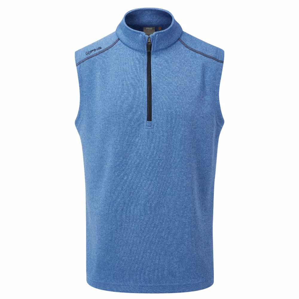 Fairway Golf UK Ping Ramsey Fleece Golf Vest- Snorkel Blue Marl