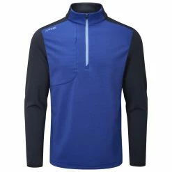 Fairway Golf UK Ping Farrell 1/2 Zip Golf Sweater- Blue Surf