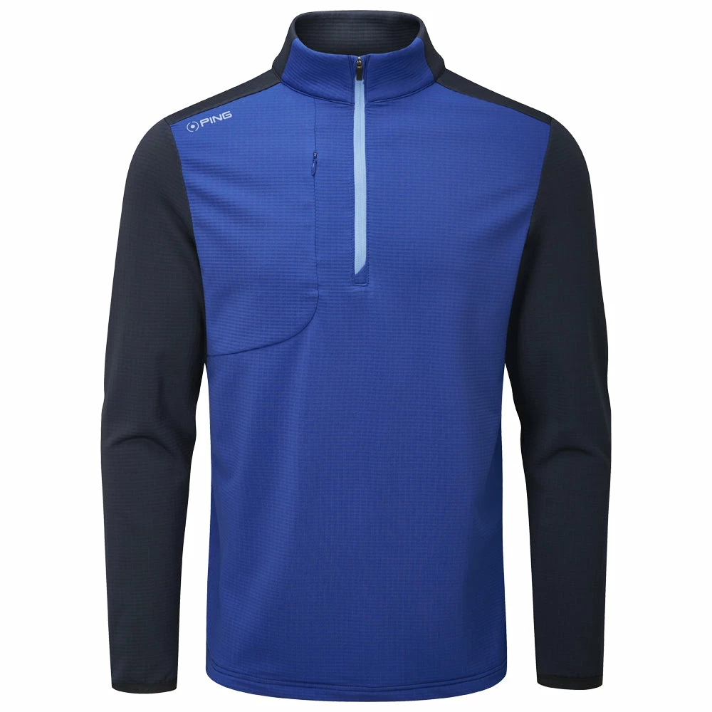 Fairway Golf UK Ping Farrell 1/2 Zip Golf Sweater- Blue Surf