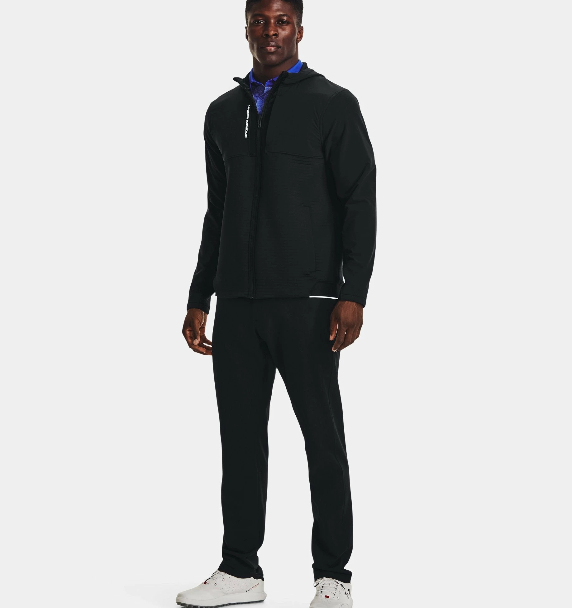 Fairway Golf UK Men's UA Storm Daytona Full-Zip Hooded- Black - Image 3