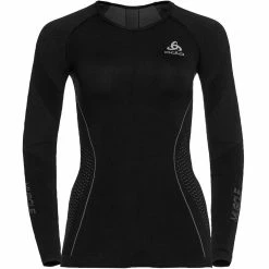 Odlo Ladies Evolution Muscle Force Baselayer Shirt Crew Neck Womens Fitness Top
