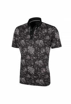 Fairway Golf UK Galvin Green Maddox Ventil8 Plus Golf Shirt - Black/Sharkskin
