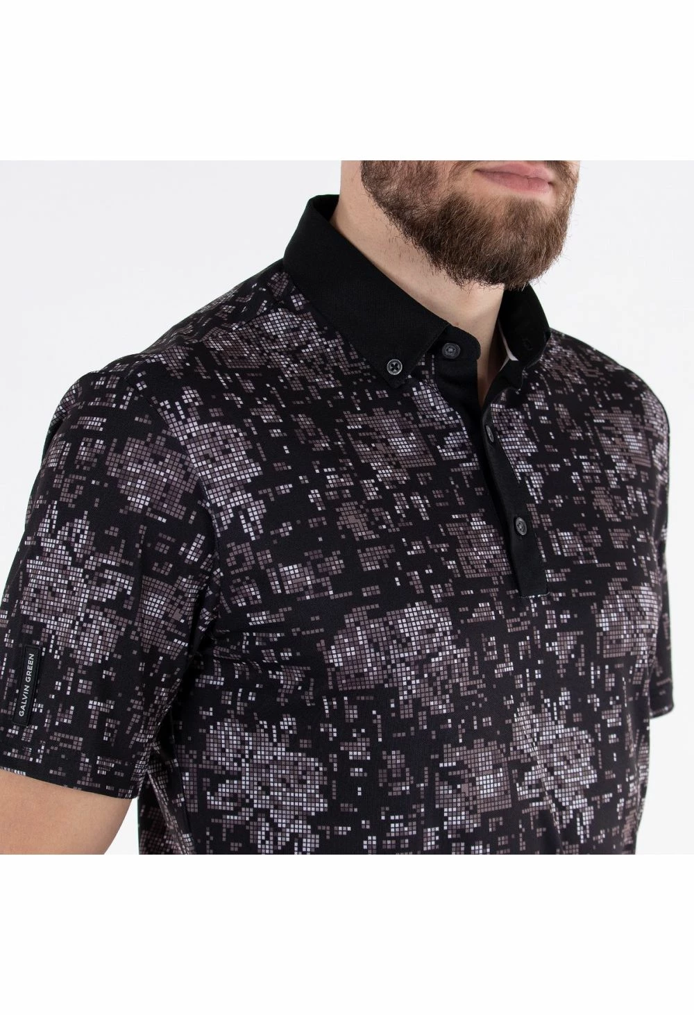 Fairway Golf UK Galvin Green Maddox Ventil8 Plus Golf Shirt - Black/Sharkskin - Image 5