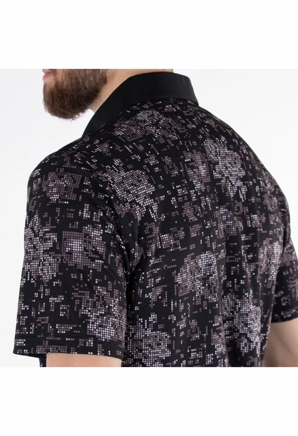 Fairway Golf UK Galvin Green Maddox Ventil8 Plus Golf Shirt - Black/Sharkskin - Image 3