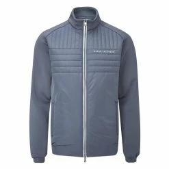 Fairway Golf UK Oscar Jacobson Harrington Padded Golf Jacket- China Blue