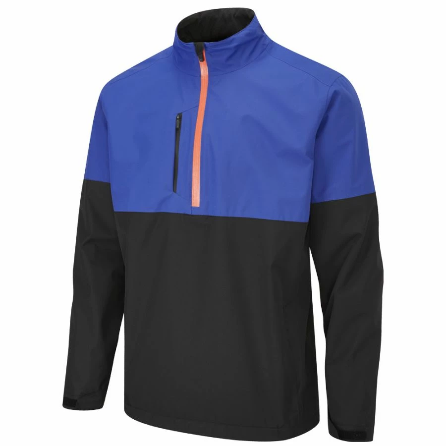 Fairway Golf UK Ping SensorDry Pro Half Zip Waterproof Golf Jacket- Black/North Sea - Image 3