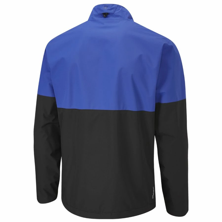 Fairway Golf UK Ping SensorDry Pro Half Zip Waterproof Golf Jacket- Black/North Sea - Image 2