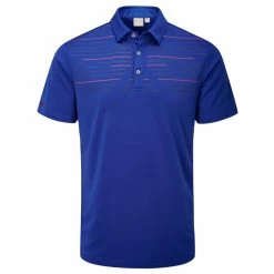 Fairway Golf UK Ping Portman Golf Polo Shirt- Blue Surf/Navy